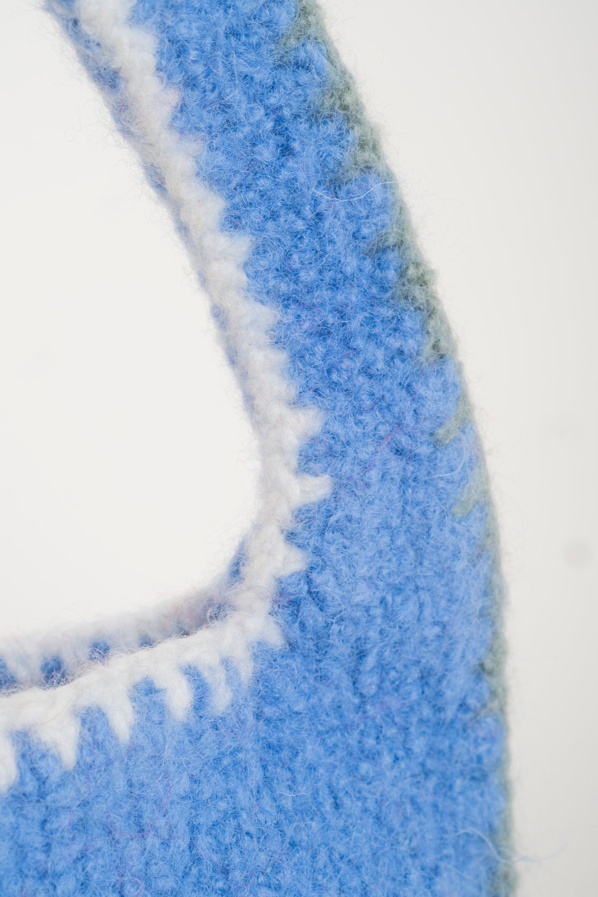 Blue/Green/Cream Felted Bag