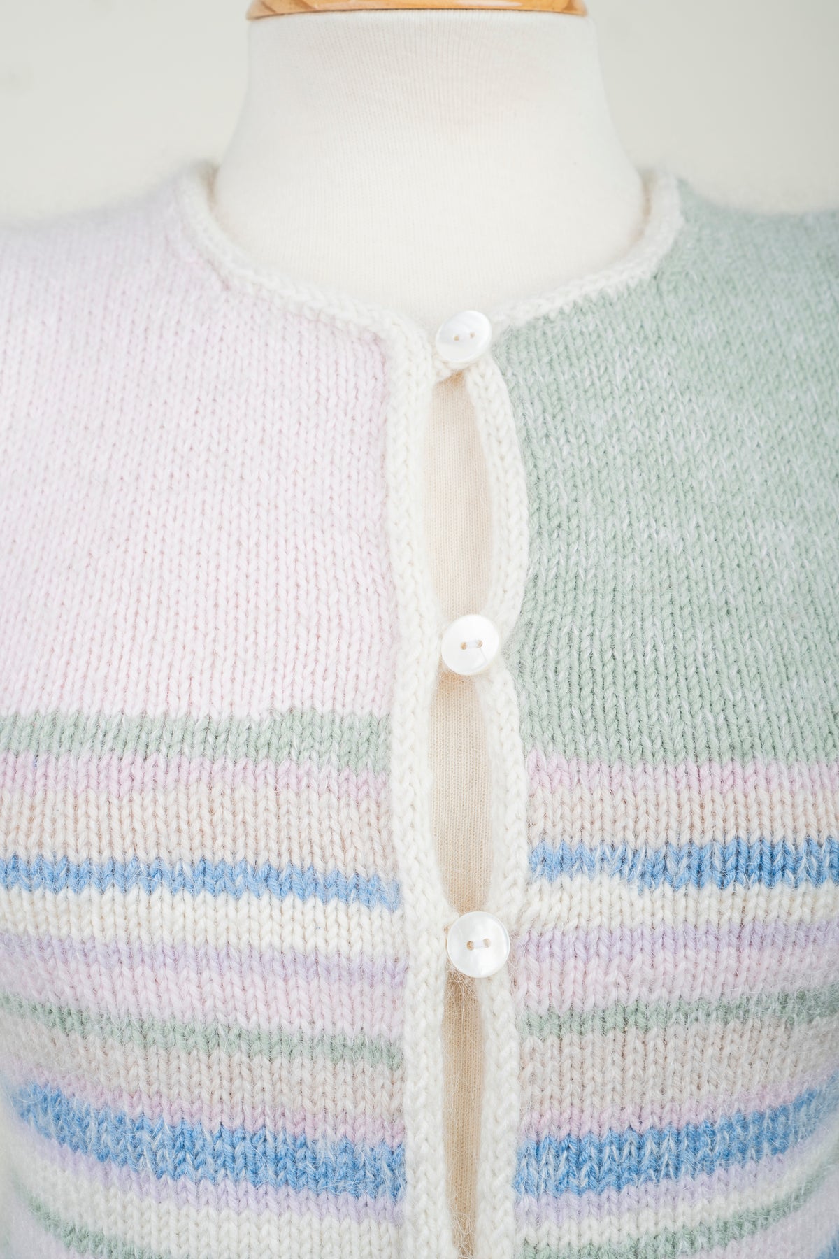 Stripped Button-Up Vest