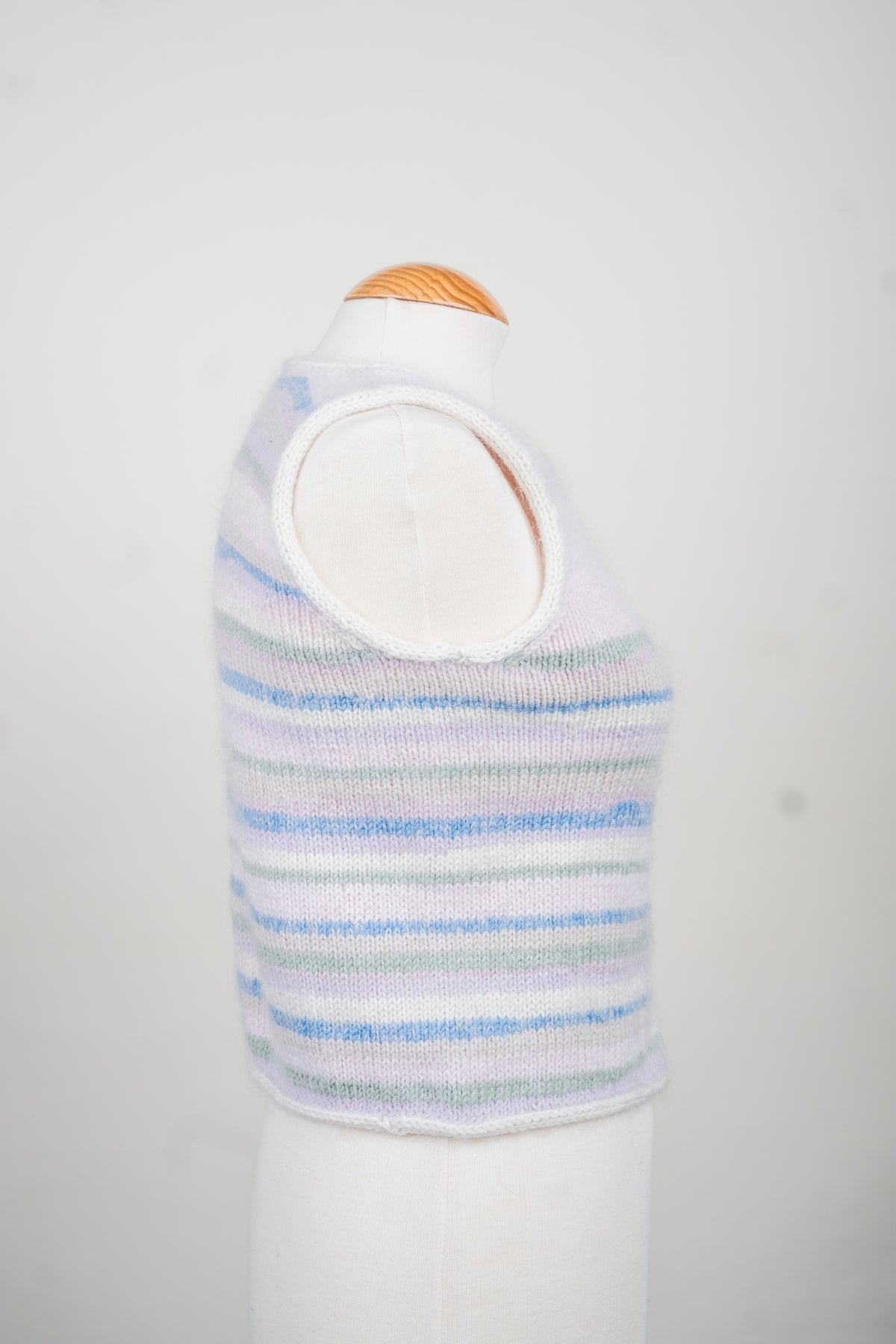 Stripped Button-Up Vest