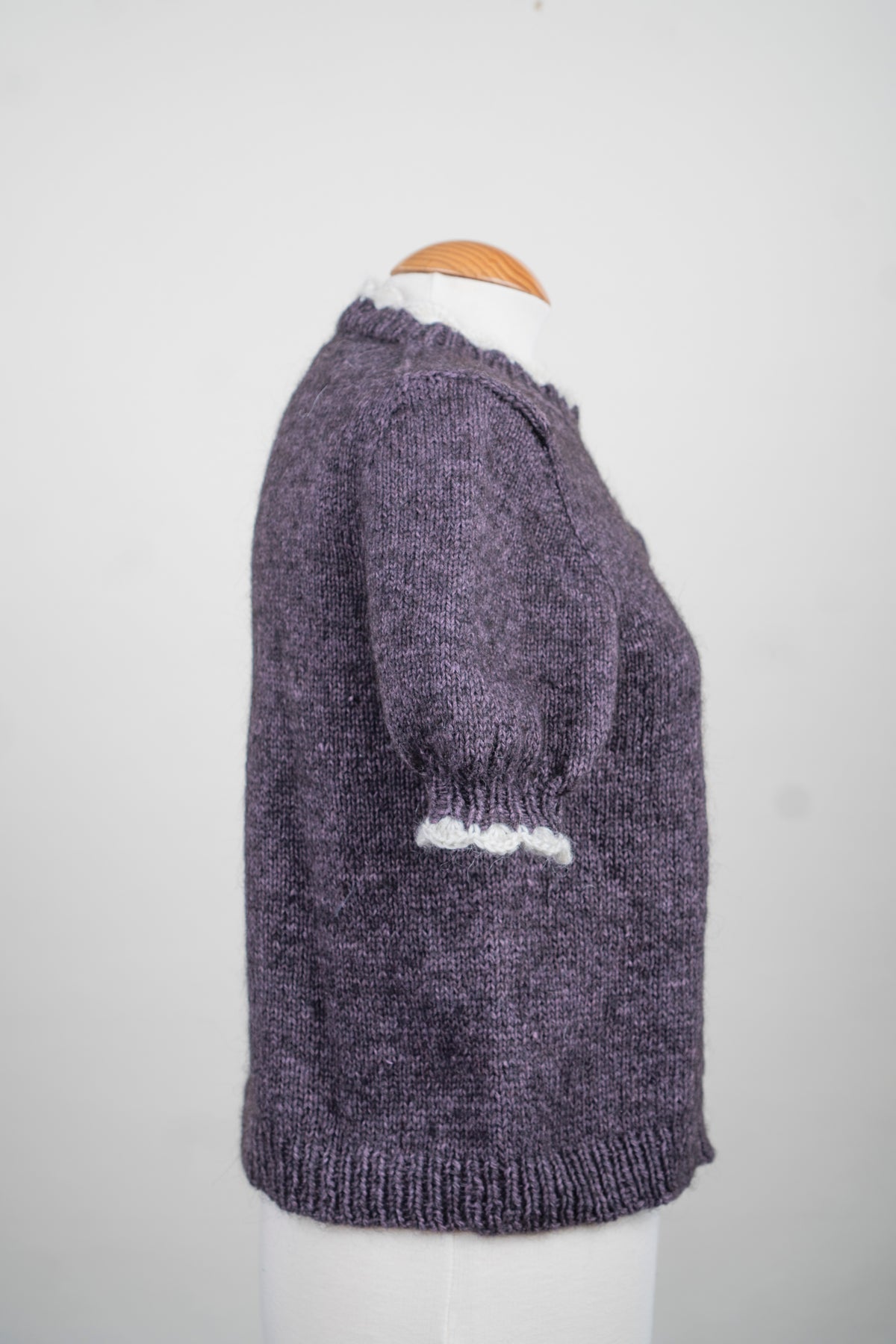 Rosette Short Sleeve Sweater